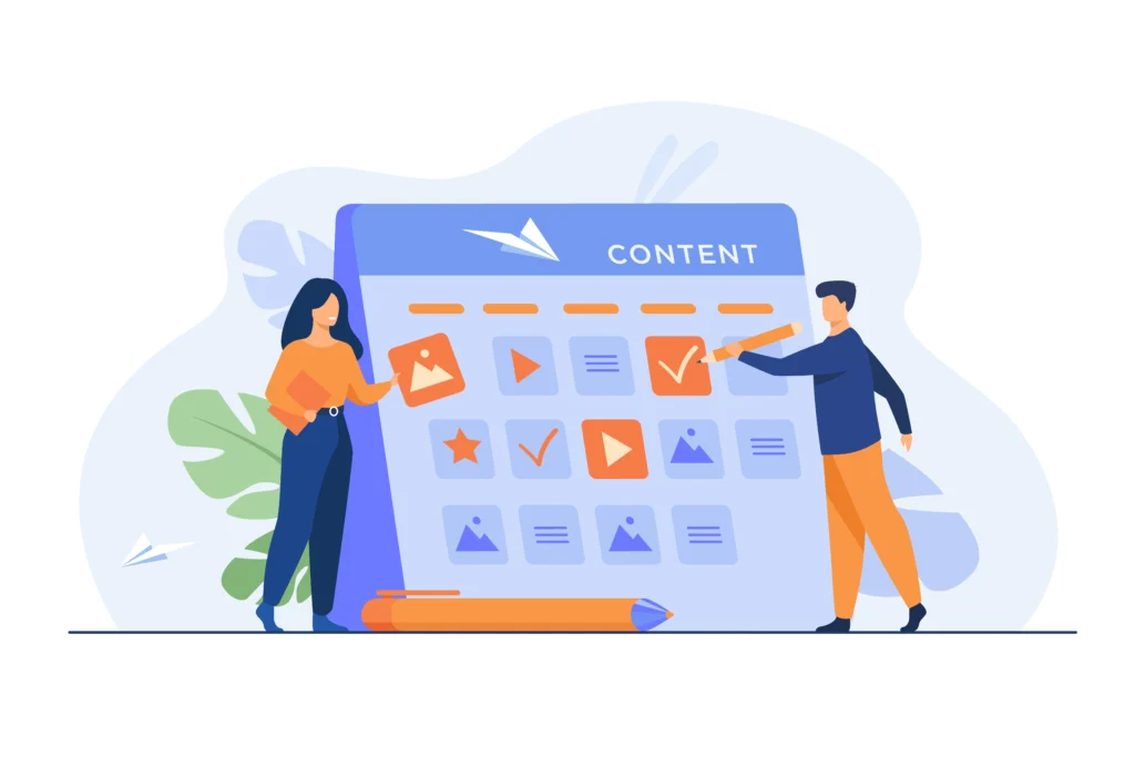 Visuals of Content Calendar